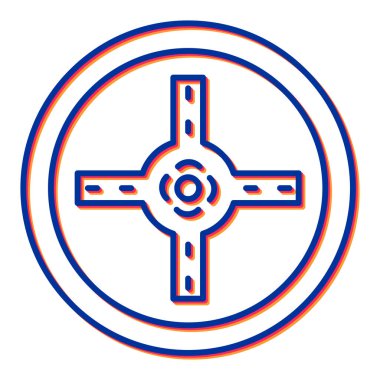 Bir yıldız simgesinin vektör illüstrasyonu