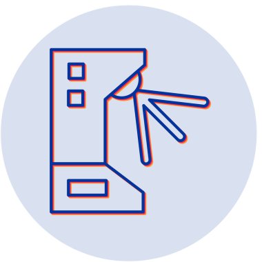 Turnike simgesinin vektör illüstrasyonu