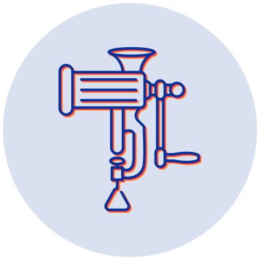 Et Öğütücü simgesinin vektör illüstrasyonu