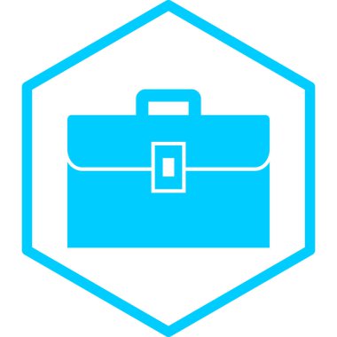 Çanta. Web simgesi basit illüstrasyon