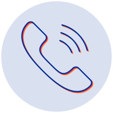 - Telefon. Web simgesi basit illüstrasyon