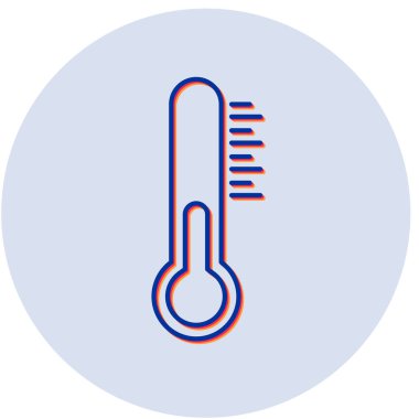 Termometre. Web simgesi basit tasarım