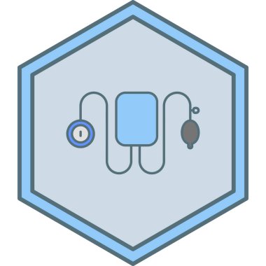 stetoskop simgesi, vektör illüstrasyonu