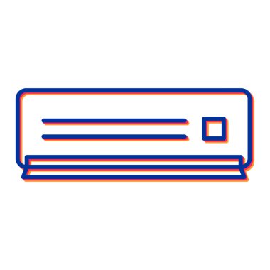 Klima ikonu. Web için video ısıtıcı vektör simgelerinin özet çizimi