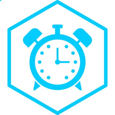 Saat simgesi vektör illüstrasyonu