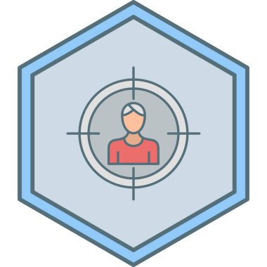 hedef simge vektör illüstrasyonu