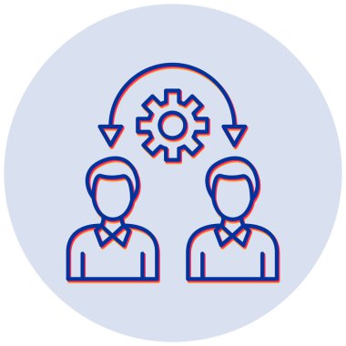 İşbirliği kutsal kişilerin resmi, vektör çizim