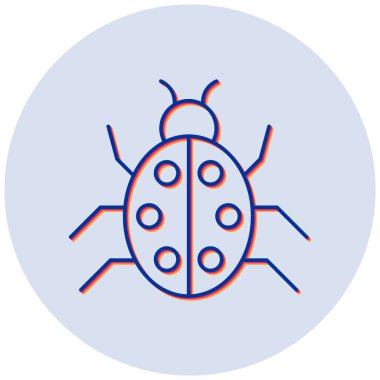 Böcek. Web simgesi basit illüstrasyon