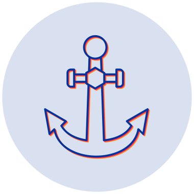 Çapa. Web simgesi basit illüstrasyon