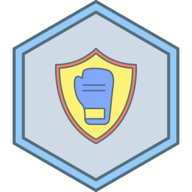 kalkan simgesi, vektör illüstrasyonu