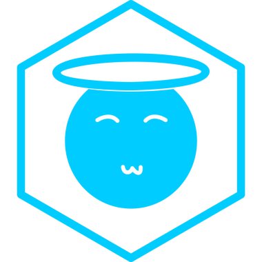 komik emoji simgesi, vektör çizimi basit tasarım