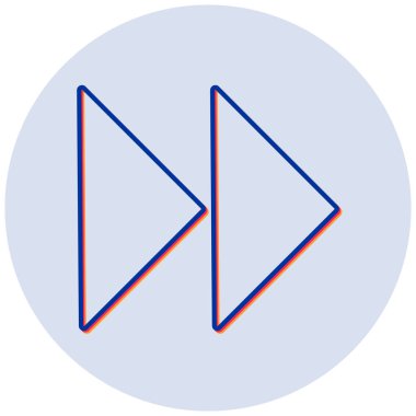 Oynayın. Web simgesi basit illüstrasyon