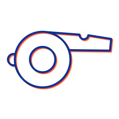 ıslık simgesi vektör illüstrasyonu