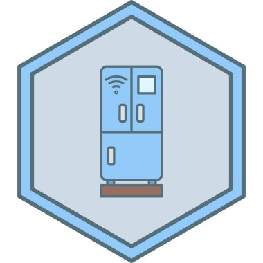 Modern b 'nin vektör illüstrasyonunda simge çizgisi eksik. ev, depolama, sağlık, gıda vs. için uygun.