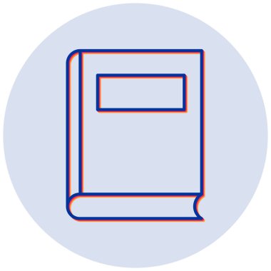 Kitap. Web simgesi basit illüstrasyon