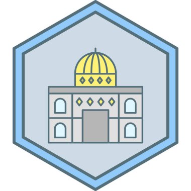 Kiliseye. Web simgesi basit tasarım