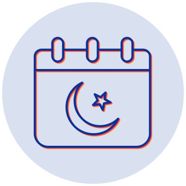 Bir tarih simgesinin vektör illüstrasyonu