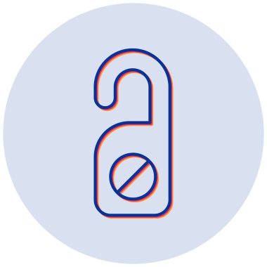 Askı. Web simgesi basit illüstrasyon