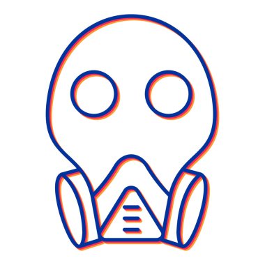 maske simgesi vektör illüstrasyonu