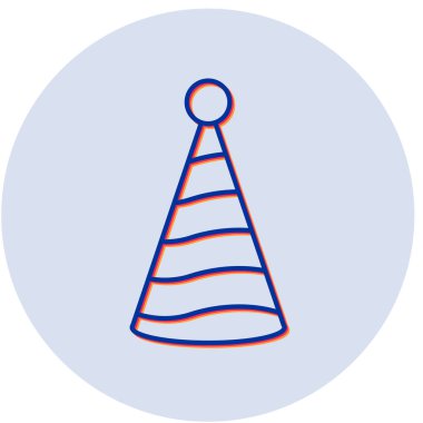 parti şapka simge vektör çizim