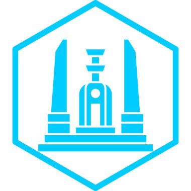 Askeri bıçak ikonu. vektör illüstrasyonu