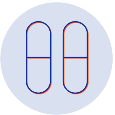 Haplar. Web simgesi basit illüstrasyon