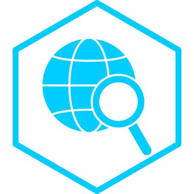 Ara. Web simgesi basit illüstrasyon