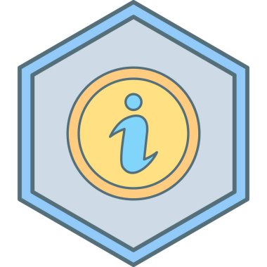 Bilgi simgesinin vektör illüstrasyonu