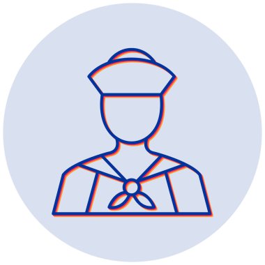 Polis vektör simgesi modern basit illüstrasyon