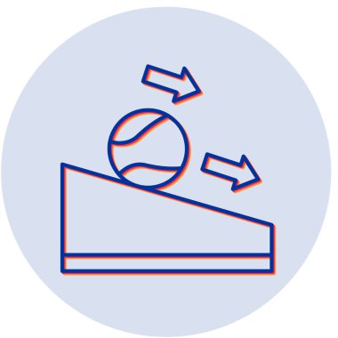 Sürtünme simgesinin vektör illüstrasyonu