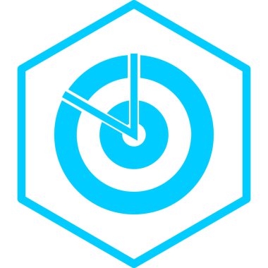 Hedef. Web simgesi basit illüstrasyon