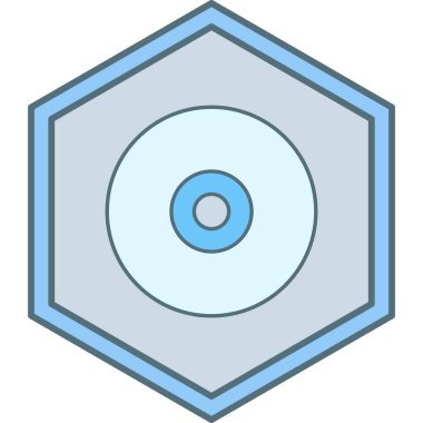 CD mi? Web simgesi basit illüstrasyon