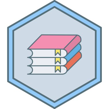 Kitap. Web simgesi basit illüstrasyon