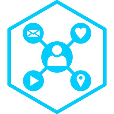 kalp simgesi, vektör illüstrasyonu