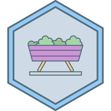 Yiyecek ve içecek çizgisi simgesinin vektör çizimi