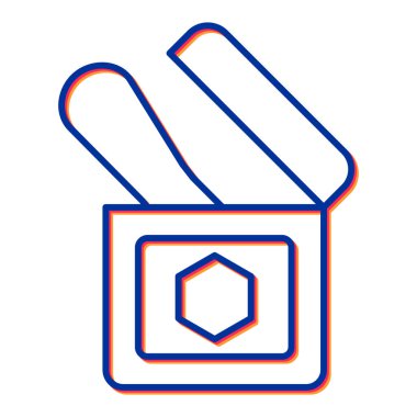 Bir hediye kutusu simgesinin çizimi