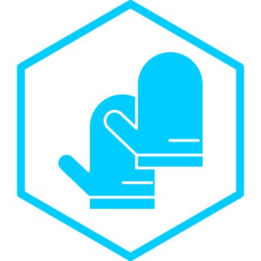 Eldiven. Web simgesi basit illüstrasyon