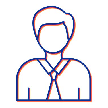 avatar. Web simgesi basit illüstrasyon