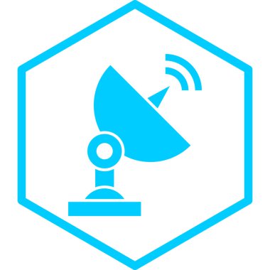 Uydu anteni. Basit resimleme