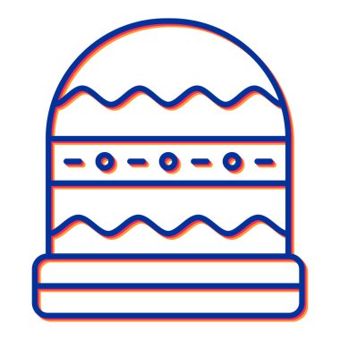 hat simgesi, vektör illüstrasyonu basit tasarım