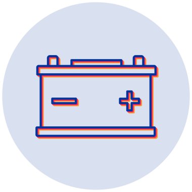 Pil. Web simgesi basit illüstrasyon