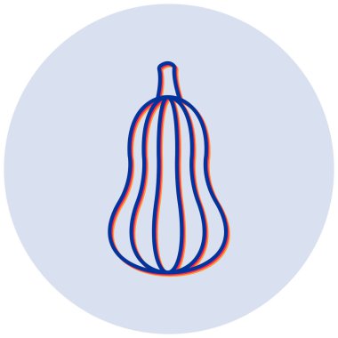 Kabak. Web simgesi basit illüstrasyon