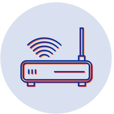 router simgesi vektör illüstrasyonu