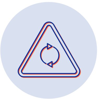 Dolambaçlı simgenin vektör illüstrasyonu