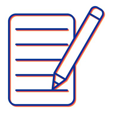 Kalem. Web simgesi basit illüstrasyon