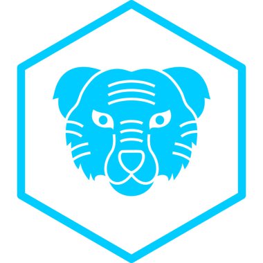 Kaplan. Web simgesi vektör illüstrasyonu