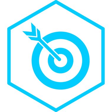 Hedef. Web simgesi basit illüstrasyon