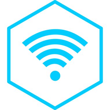 Kablosuz. Web simgesi basit illüstrasyon