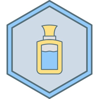 Parfüm ikonunun vektör illüstrasyonu