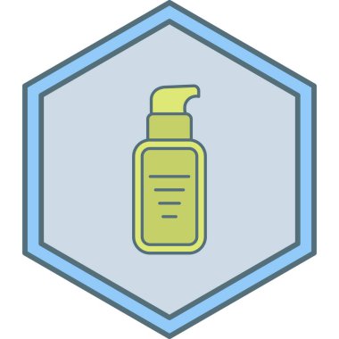 Bir şişe simgesinin vektör illüstrasyonu